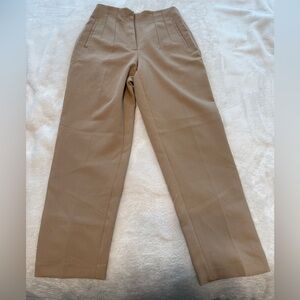 Zara pants with a high waist tan